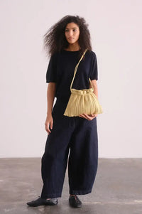Ölend Shell Vegan Leather Butter Yellow Bag