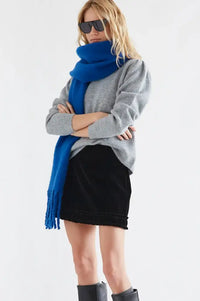 Compania Fantastica Black Velvet Short Skirt