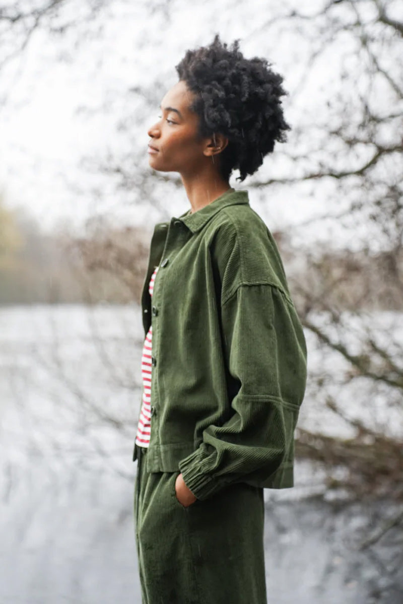 Beaumont Organic Tierra Khaki Overshirt - The Mercantile London