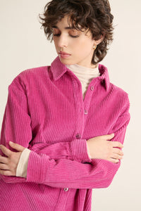 Garance Ben Bright Rose Corduroy Shirt - The Mercantile London
