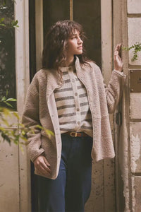 Fransa Gwynne String Sherpa Jacket