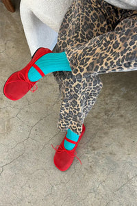 Le Bon Shoppe Her Turquoise Socks - The Mercantile London