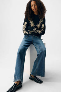 Object Rosie Tie Blue Denim Jeans - The Mercantile London