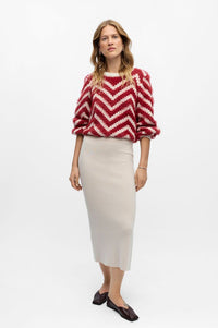 Object Reynard Silver Grey Knitted Skirt - The Mercantile London