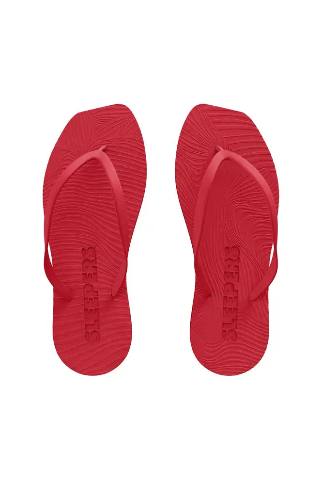 Sleepers Tapered Red Flip Flops - The Mercantile London