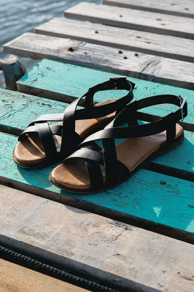 Penelope Chilvers Buttercup Bitter Chocolate Sandals - The Mercantile London