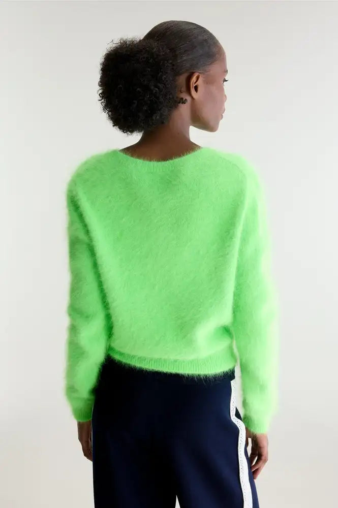 Bellerose Datti Vegas Green Angora-Blend Jumper
