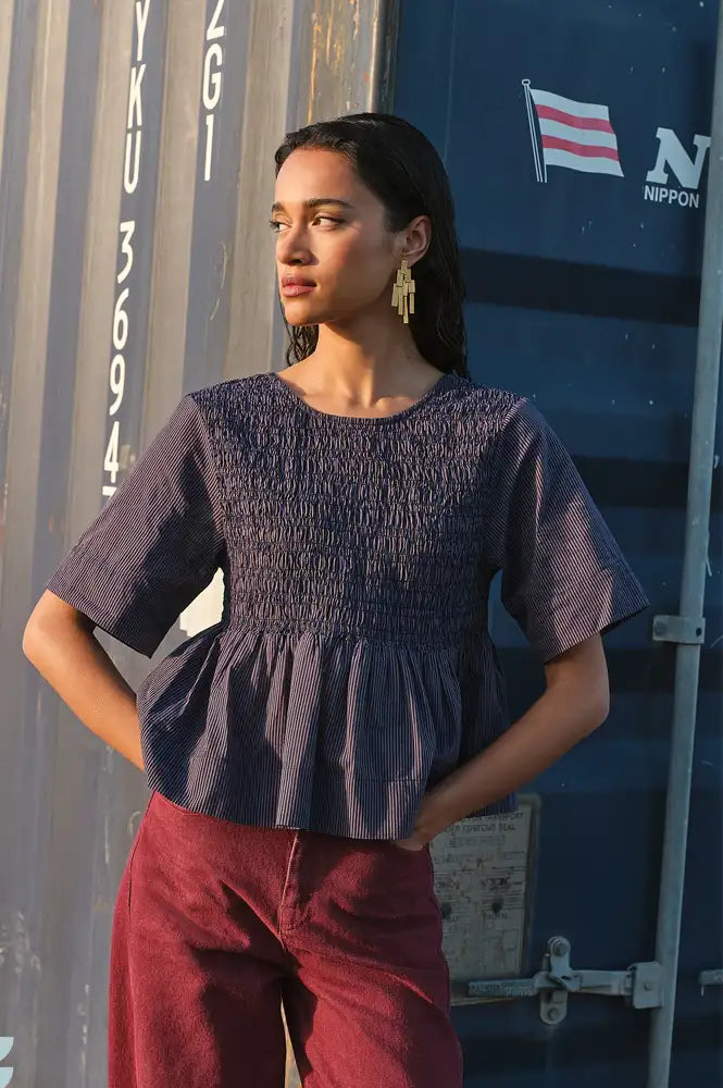 By-Bar Runa Tulsi Stripe Top