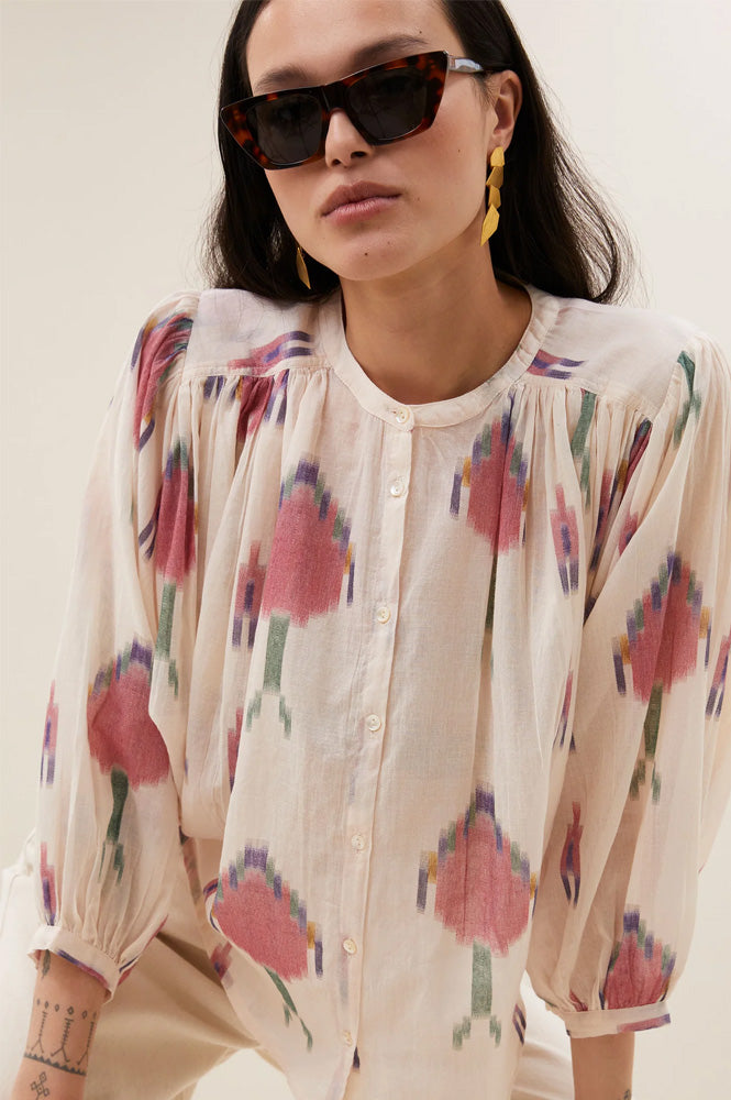 By-Bar Becky Spring Ikat Blouse