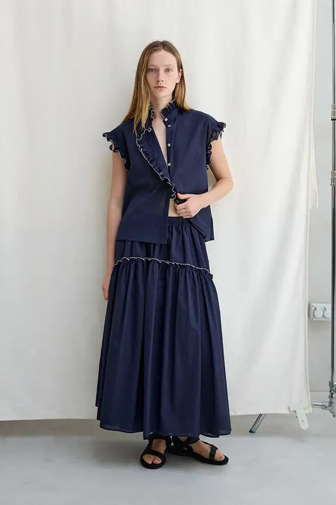 Diarte Bola Navy Skirt - The Mercantile London