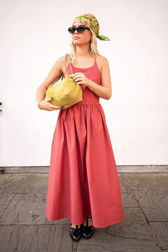 Suncoo Cover Tomato Strappy Dress - The Mercantile London