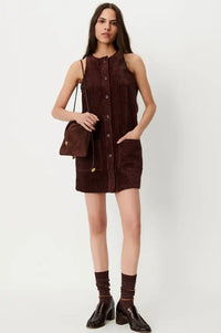 Sessùn Ondinette Ambrune Velvet Short Dress - The Mercantile London