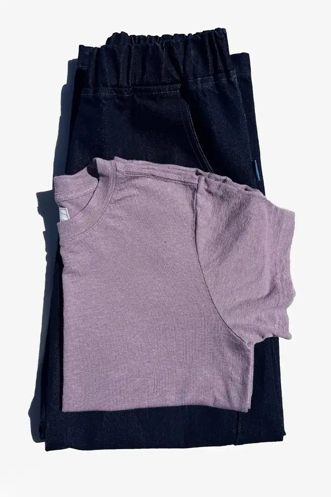 Le Bon Shoppe Bo Linen Blend Lavender Tee