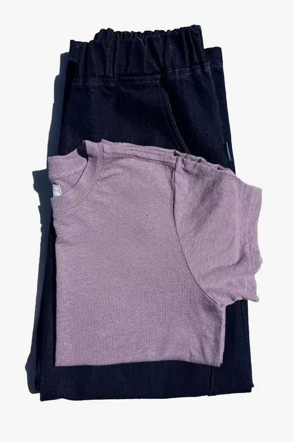 Le Bon Shoppe Bo Linen Blend Lavender Tee