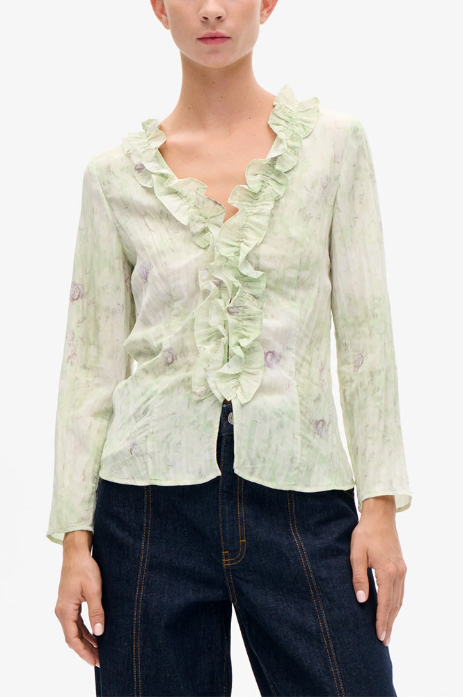 Baum Und Pferdgarten Majda Distorted Green Blouse - The Mercantile London