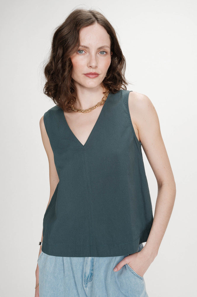 Grace & Mila Vagabond Emerald Top - The Mercantile London