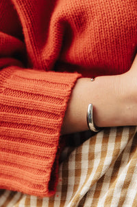 Nordic Muse Fluid Silver Cuff - The Mercantile London