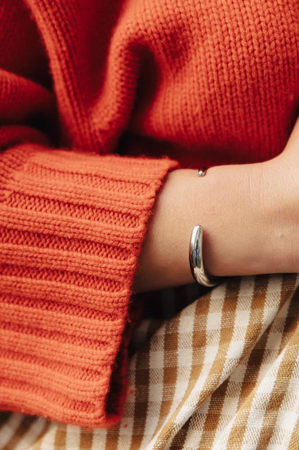 Nordic Muse Fluid Silver Cuff - The Mercantile London