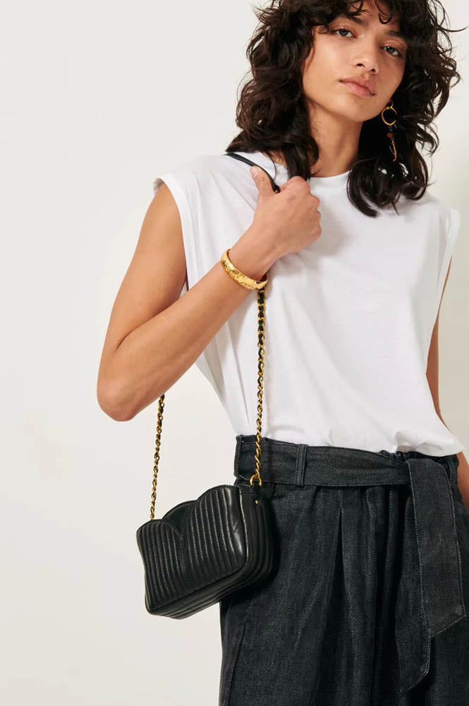 Sessùn Divinou Small Quilted Black Leather Bag - The Mercantile London