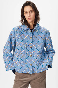 Nué Notes Presley Harlequin Blue Jacket - The Mercantile London