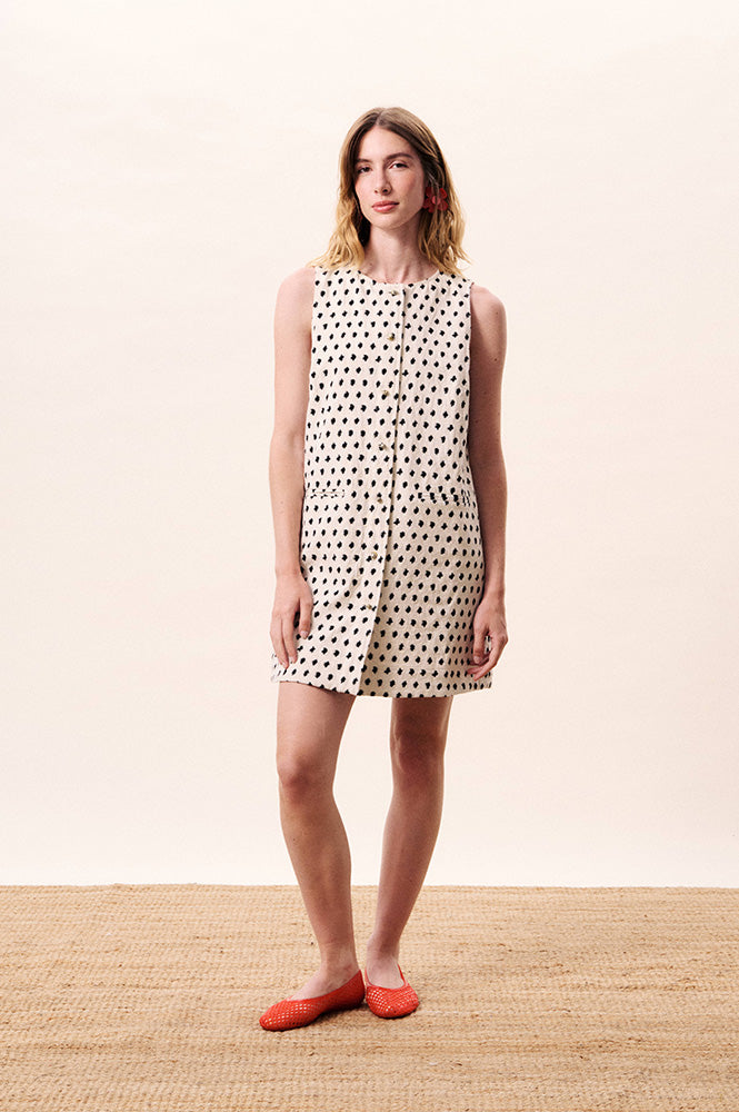 FRNCH Tamarinia Dotted Dress - The Mercantile London