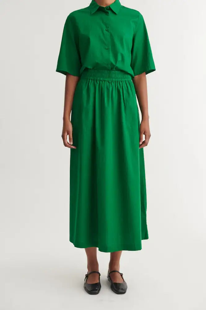 Basic Apparel Silje Abundant Green Skirt - The Mercantile London