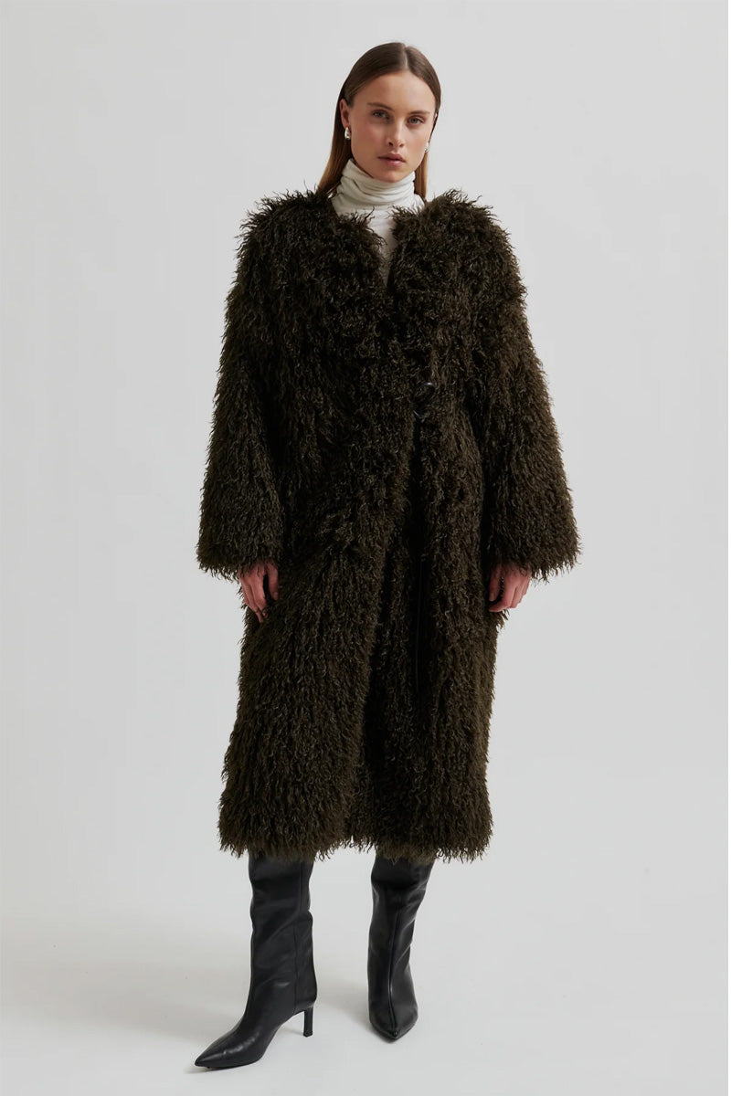 Second Female Ophie Delicioso Chocolate Coat - The Mercantile London