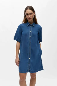 Object Frame Medium Blue Denim Dress - The Mercantile London