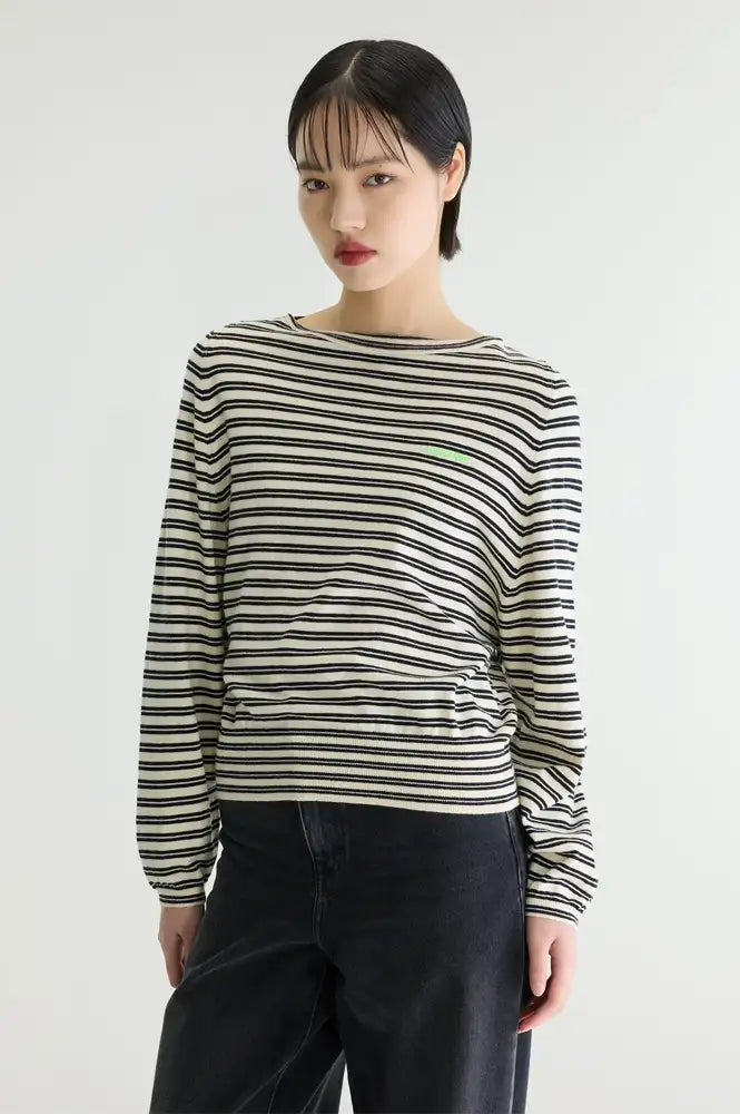Bellerose Gerhi Milky-Way And Navy Striped Sweater