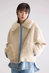Bellerose Jakarta Mineral Shearling Jacket - The Mercantile London