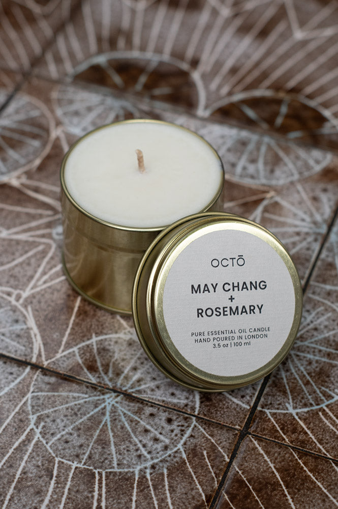 Octo London May Chang & Rosemary Travel Tin Candle - The Mercantile London