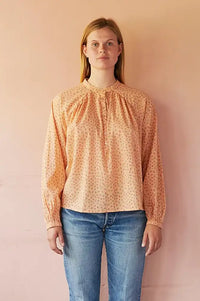 Habiba Petite Berry Gathered Blouse