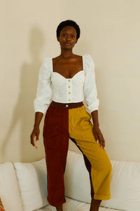 L.F. Markey Beckett Patchwork Corduroy Trousers - The Mercantile London