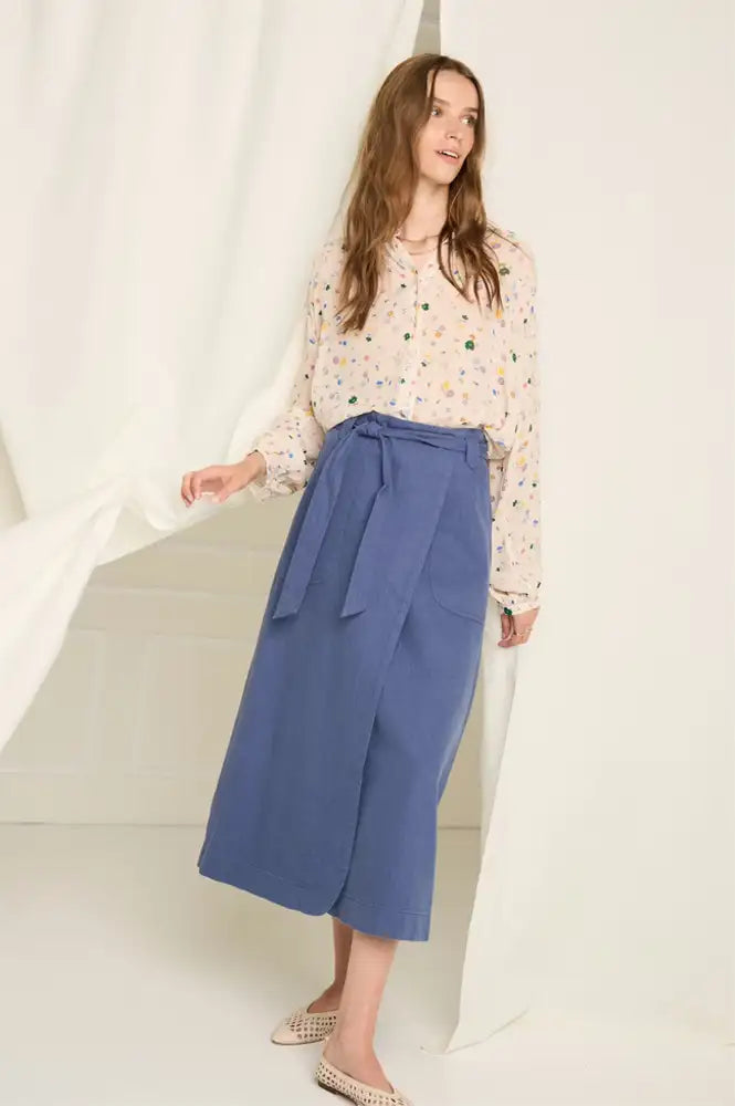 Atelier Rêve Kunis Indigo Wash Skirt - The Mercantile London