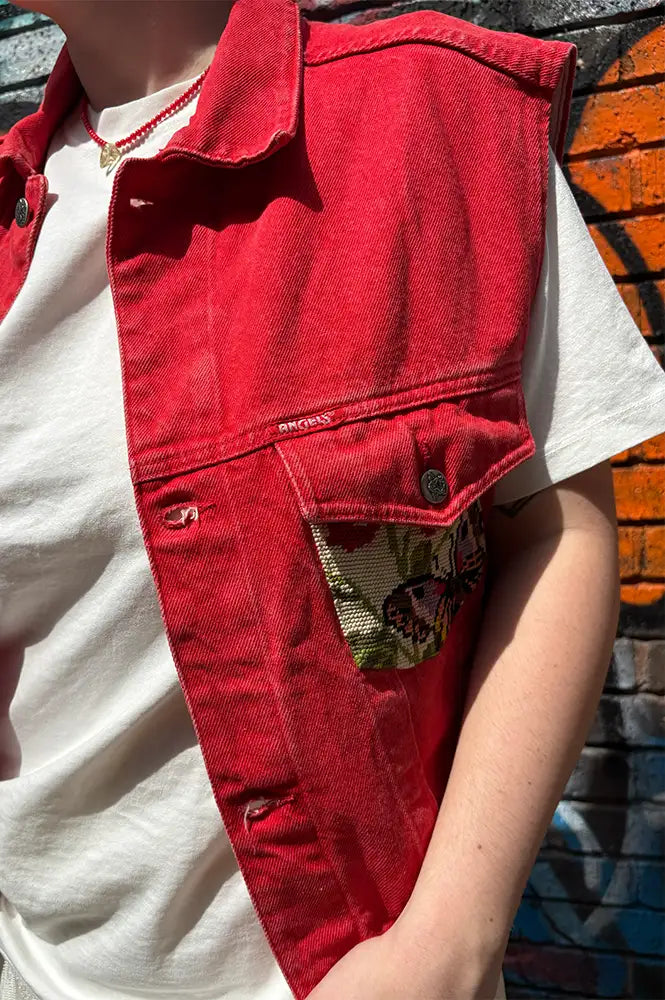 Frankie. Red Roses M / L Vest