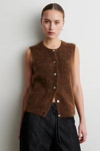 Second Female Brook Carafe Brown Knitted Vest