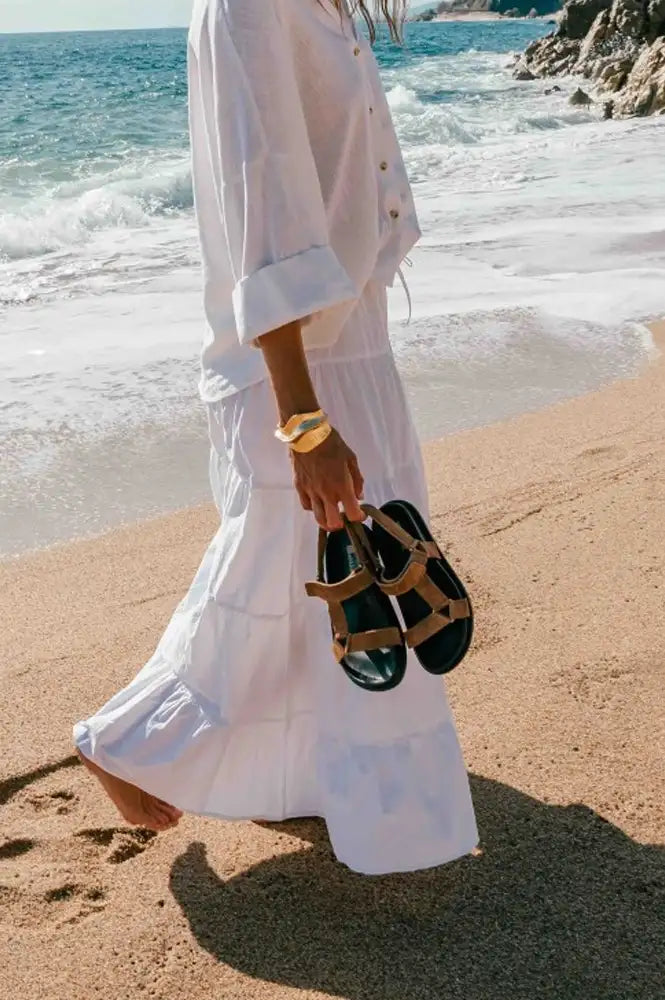Biba Rivington Tan Suede Sandals