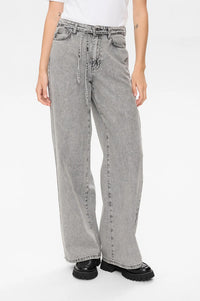 Numph Brooklyn Light Grey Denim Jeans - The Mercantile London