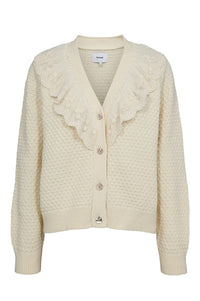 Numph Janie Pristine Cream Knitted Cardigan - The Mercantile London
