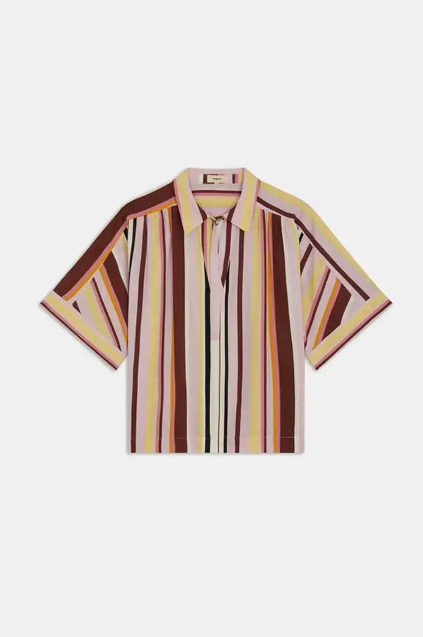 Suncoo Lesly Rose Stripe Blouse - The Mercantile London
