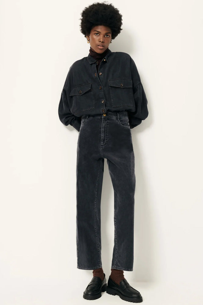 Sessùn Velvet Cruise Graphite Trousers - The Mercantile London