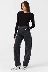Seventy + Mochi Nina Raven Barrel Leg Jeans - The Mercantile London