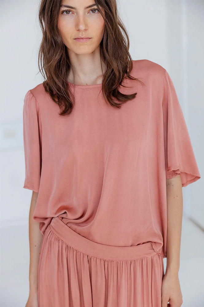 Project AJ117 Rose Old Rose Blouse - The Mercantile London