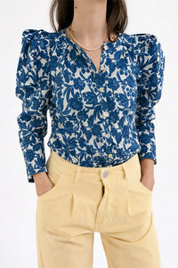 Sophie + Lucie Blee Blue Floral Blouse - The Mercantile London