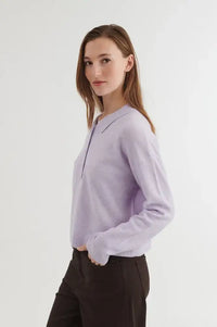 Basic Apparel Violet Tulip Knitted Polo