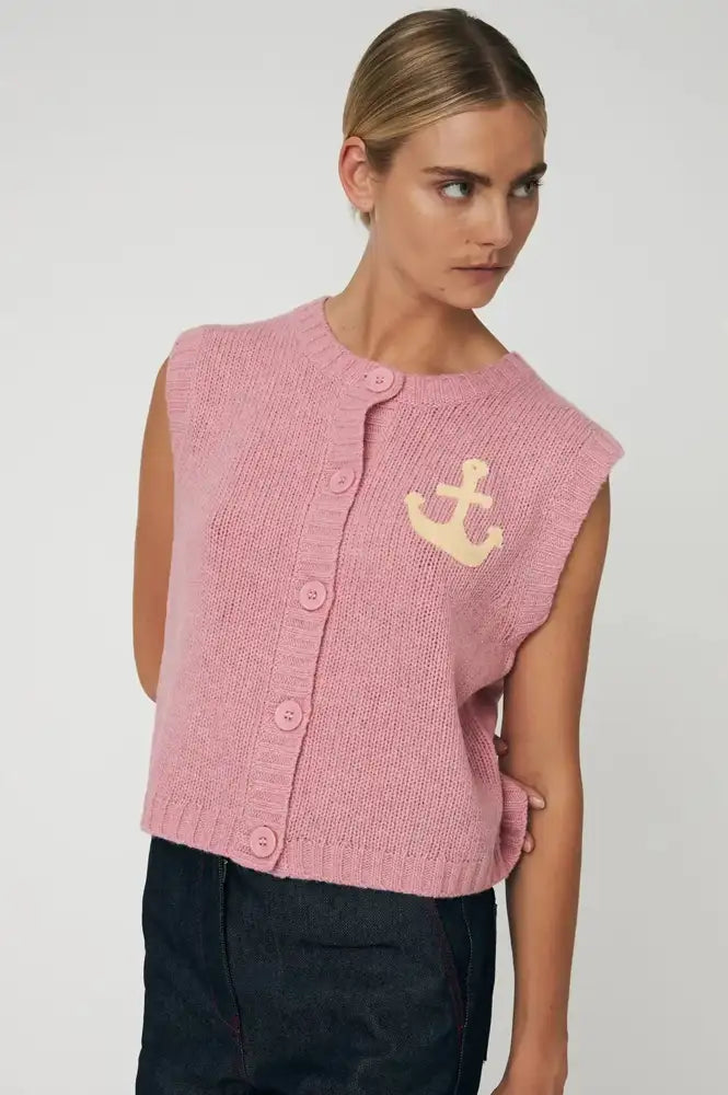 Stella Nova Anchor Lilac Vest - The Mercantile London
