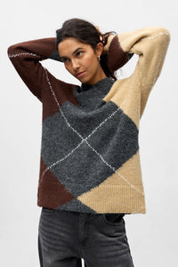 Object Zena Argle Knitted Oversized Jumper - The Mercantile London