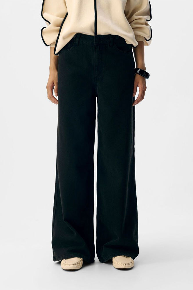 Object Moji Kamata Dark Brown Wash Jeans - The Mercantile London