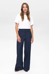 Numph Bussy Dark Denim Trousers - The Mercantile London