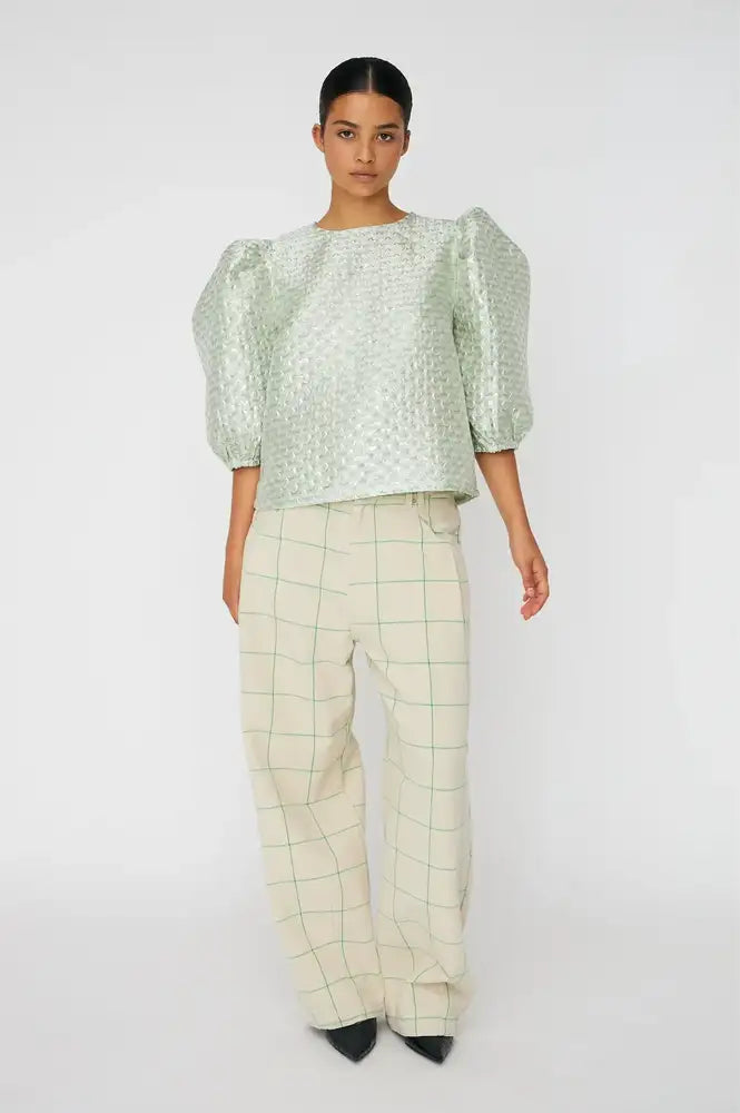 Stella Nova Mint Tea Bubble Blouse